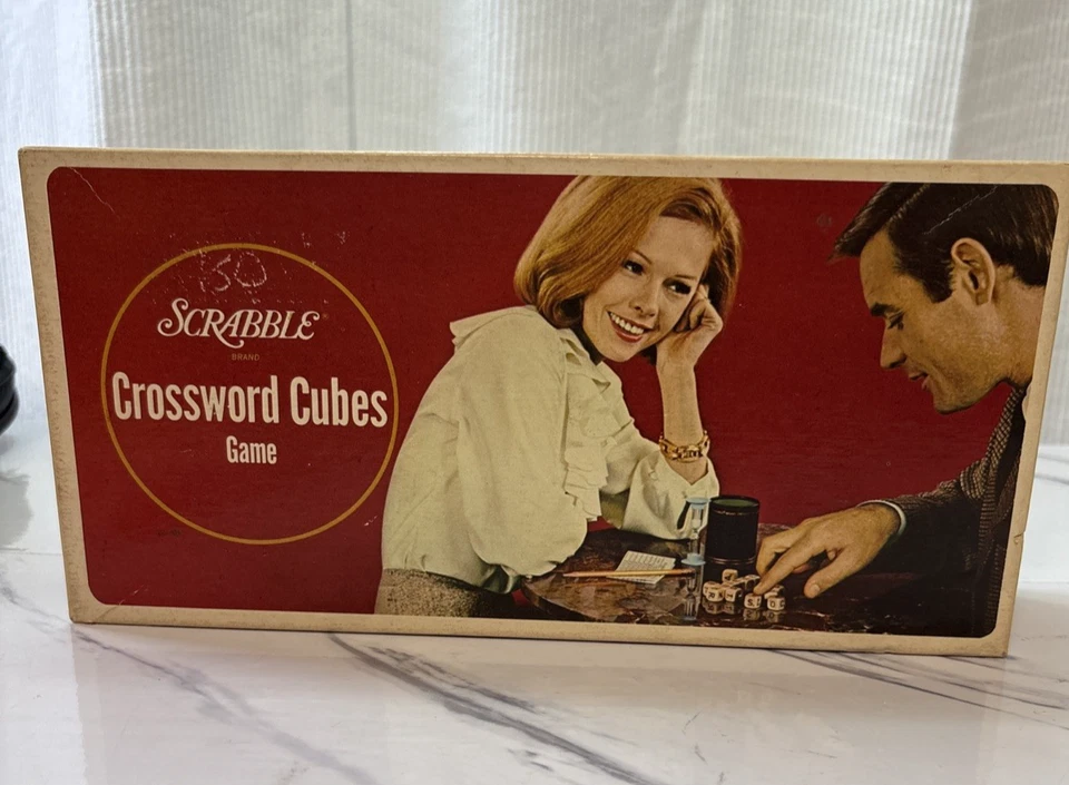1968 game Scrabble crossword cubes - Image 2 of 4