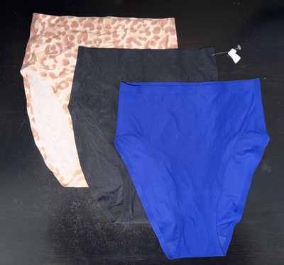 NEW! $66 CHANTELLE INTIMATES SOFT STRETCH FRENCH CUT BRIEFS 3 PAIRS OS