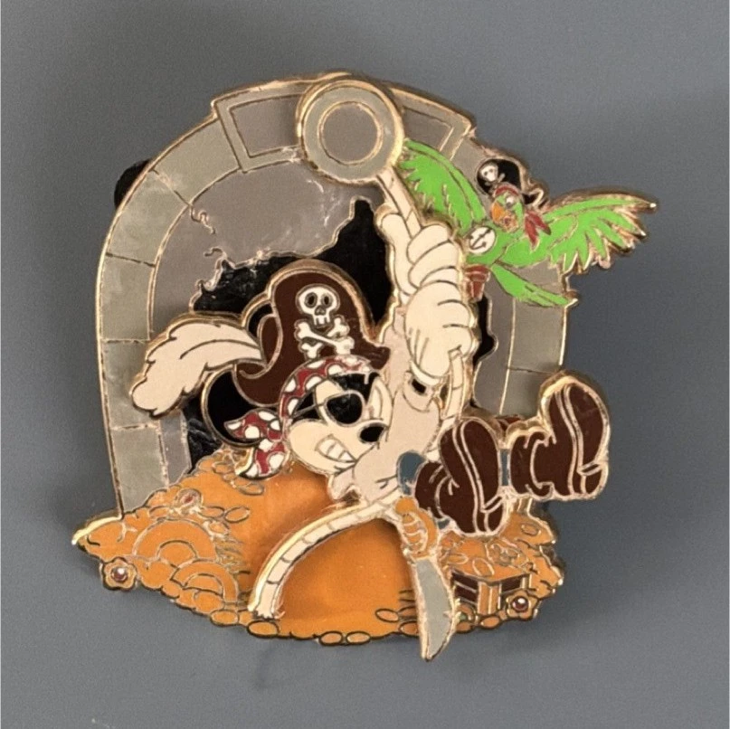 Disney Limited Edition Pirates of the Caribbean Pin Pirate Character Treasure P…