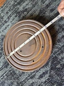 8” Dia.  Lathe Steel Turntable Faceplate For 1-3/4" x 4 TPI Spindle