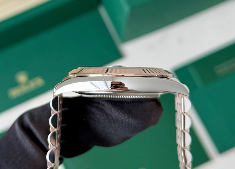 Rolex Datejust 126331 Wimbledon Everose oro 41 mm sin usar 2025 juego completo Foto 4 de 4