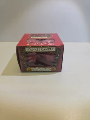 Yankee Candle~12 Tea Lights RED APPLE WREATH Brand new in Box! - Image 1 of 4
