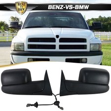 Fit 94-01 Ram 1500 94-02 Ram 2500 3500 Towing Side View Tow Mirrors Power 2pc