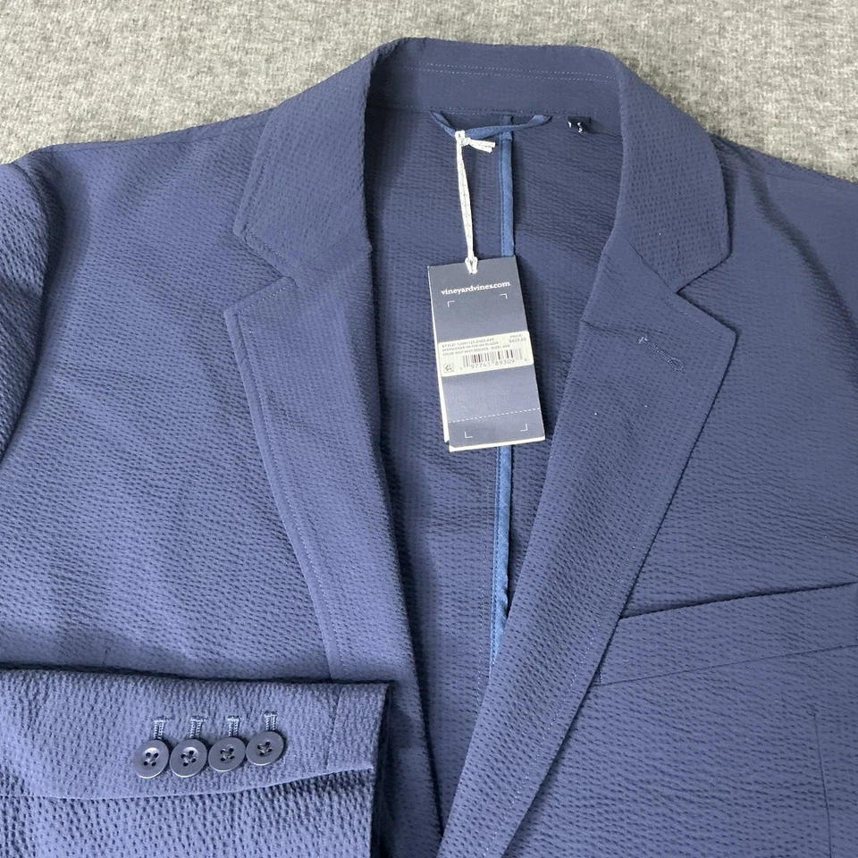 Blazer Vineyard Vines On the Go OTG Abrigo Deportivo Azul Marino 44R Ajuste Clásico Foto 3 de 4