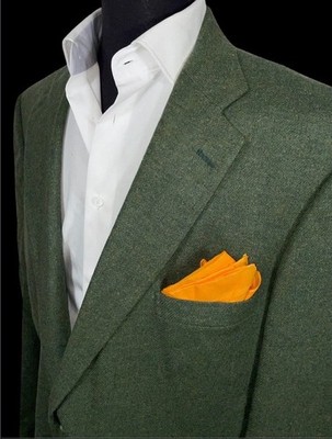FALL READY STAFFORD HEATHER MIST LIGHT TWEED SPORT COAT SZ 46L