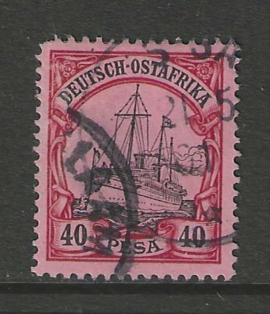 1901 Germany colonies EAST AFRICA  40 Pesa  used  DAR ES SALAAM $ 32.00