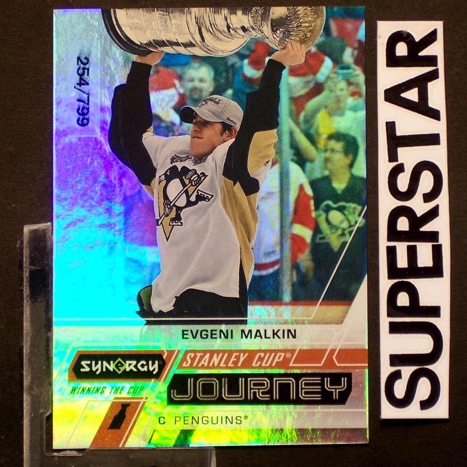 EVGENI MALKIN 2020/21 Upper Deck Synergy STANLEY CUP Journey /799 (b #CJ-EM