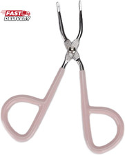 Eyebrow Tweezers, Stainless Steel Hair Removal Clip with Grinding Handle Profess