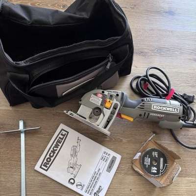 #ad ROCKWELL RK3440K VERSACUT 120 VOLT LASER GUIDED 3 3 8quot; MINI CIRCULAR SAW $89.99