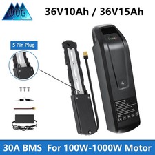 36V10Ah/15Ah Ebike Battery Hailong Lithium bicycle For 200W-1000W Motor 5pin