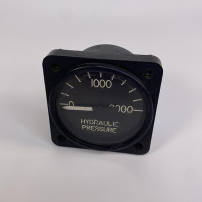 #ad #ad Vintage Aircraft Hydraulic Pressure Gauge 0 2000 PSI Panel Mount Instrument $29.99