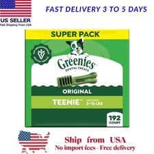 GREENIES Original TEENIE Dental Dog Treats 192 Count Free Shipping