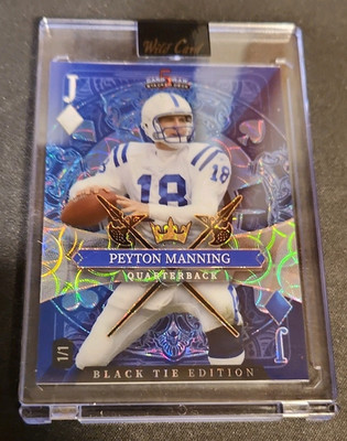 Peyton Manning 1/1 Wild Card 2026 Black Tie  Color Match