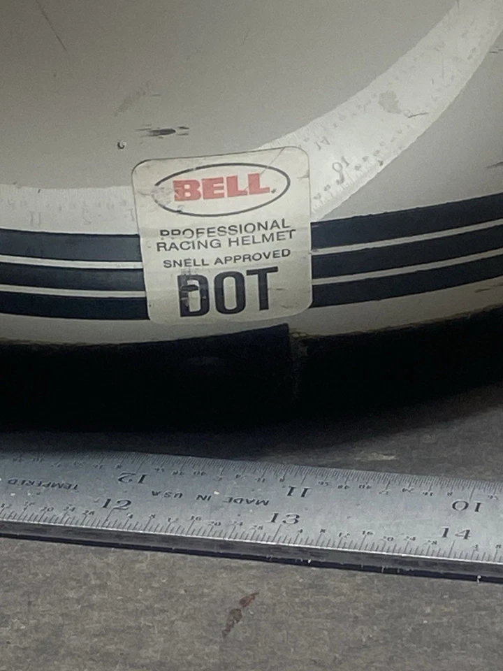 Casco de carreras profesional vintage Bell Star FR 1979 cara completa 7 1/4” 58 CM Foto 2 de 4