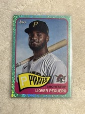 2023 Topps Archives - 1965 Topps Liover Peguero #129 Aqua Sparkle Foil /75 (RC)