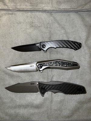 Zero Tolerance Hinderer Sinkevich 0450CF 0470 0393GLCF Knife Lot