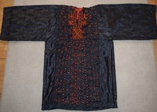 Hand Embroidered Siwa Dress Egyptian Bedouin Maxi Kaftan-Kimono-Ethnic Tribal