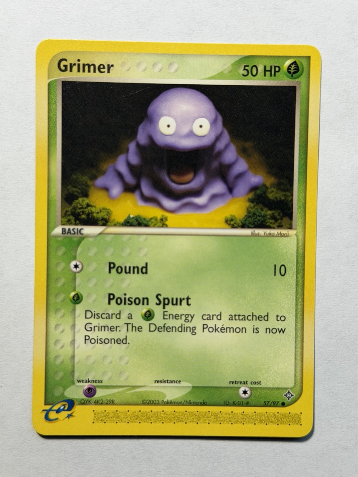 Grimer - Ex Dragon 57/97 2003 - E Reader - Pokémon TCG - NM