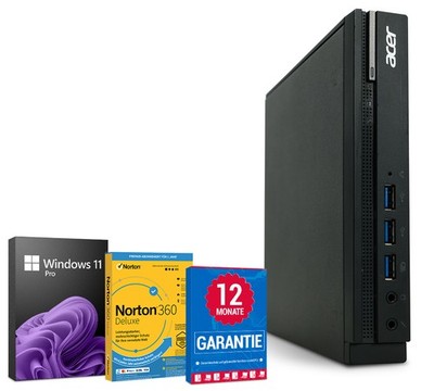 Acer Veriton N4660G Mini Computer - i5-8500T bis 6x3,5GHz 8GB 256GB SSD Win11Pro