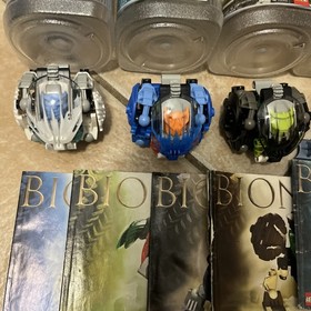 2002 Lego Bionicle BOHROK (8560 - 8565) Set of 6 with Krana Instruction Canister