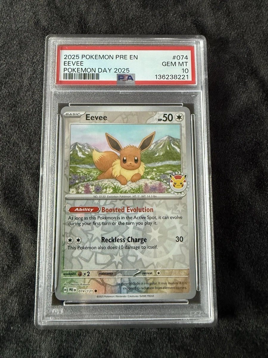 Eevee Pokémon TCG Professional Sports Authenticator (PSA) Grade 10