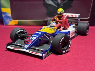 Nigel Mansell hand signed Williams FW14 #5 1991 British GP 'Taxi for Senna' COA