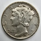 1939 S Mercury Dime XF/AU You Grade it! 90% Silver Type Coin EF Free ship!