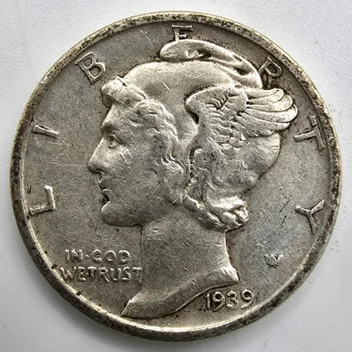 1939 S Mercury Dime XF/AU You Grade it! 90% Silver Type Coin EF Free ship!