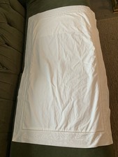 The White Company White Embroidered Pillowcase Super king Size 38" x 24"