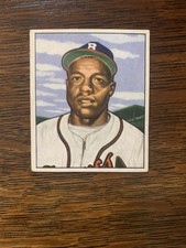 1950 BOWMAN SAM JETHROE ROOKIE CARD #248 - BOSTON BRAVES. rookie card picture