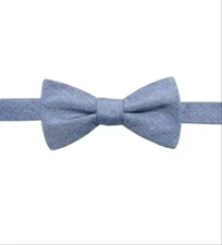 Ryan Seacrest Distinction Men's Silk Blend Bu Bow Tie Blue One Size