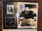 Lester Hayes signed 8x10 & Signed Tops  All pro Card Oakland Raiders Live Ink X2