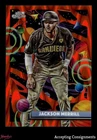 2025 Topps Cosmic Chrome Orange Galactic Refractors #130 Jackson Merrill 23/25