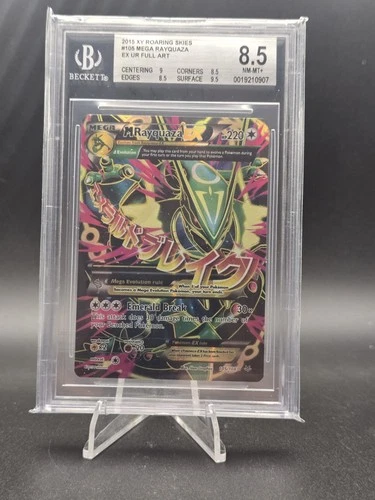 M Rayquaza EX (105 Full Art) 105/108 Roaring Skies Holo BGS 8.5 PSA