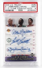 2005 #ARE BILL RUSSELL/JULIUS ERVING/KAREEM ABDUL-JABBAR PSA 9 AUTO