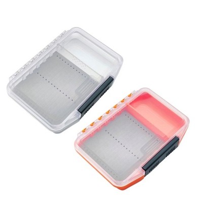 Fly Fishing Hook Box with Sponge Pad Waterproof Fishing Gear, 2 Color Optional