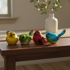 Desktop Bird Model Lifelike Intricacy Resin Bird Statue for Office, Bookshelf