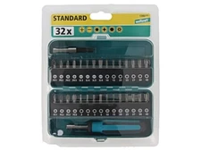 1388000 Set: screwdriver bits Qty: 32 Packaging: metal box WOLFCRAFT