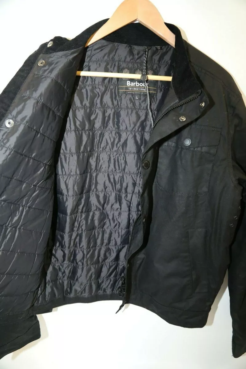 335 Barbour International Hatch Wax Jacket Size L eBay