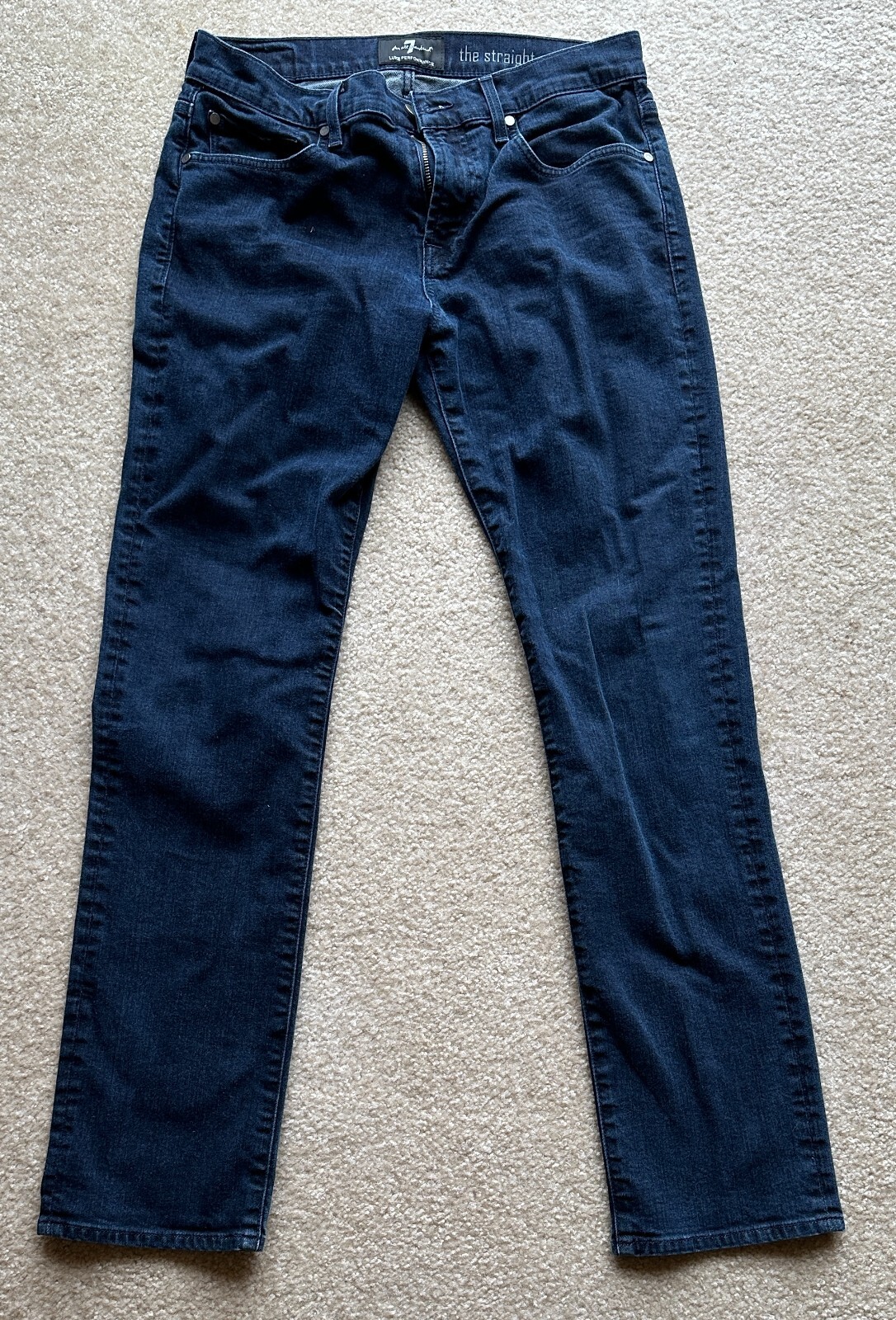 7 For All Mankind Luxe Performance “The Straight” Men’s Jeans Size 33