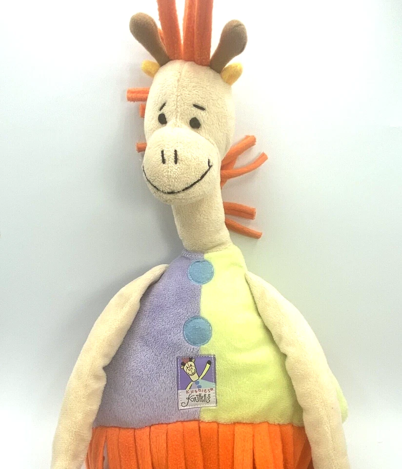 Kushies Kritters Gigi The Giraffe Plush Baby Child Toy 19" Stuffed Animal Farm - Image 2 of 4