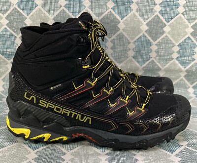 La Sportiva Ultra Raptor Mid II GORE-TEX Shoes Black Red Yellow