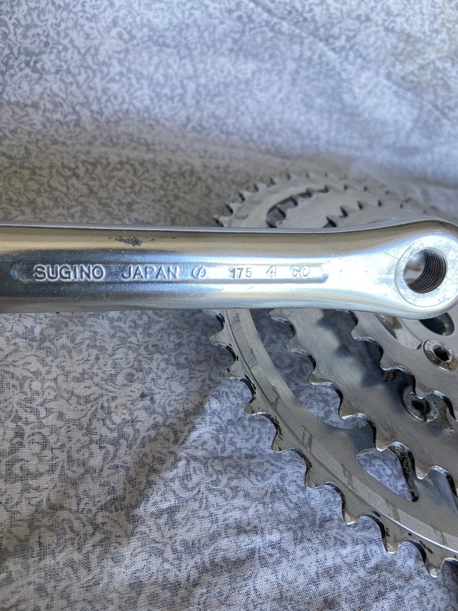 Old School SUGINO GT Japan Crankset 175mm Triple Chainring