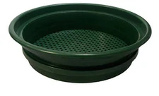 13-1/4"/1/4" Mesh Plastic Screen Green Stackable Classifier/Sifting Pan
