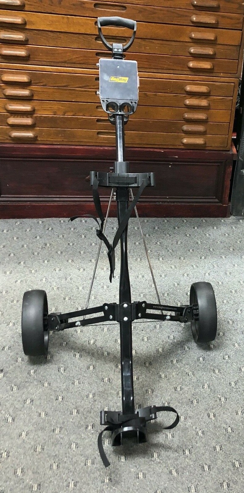 BagBoy M-310 Two Wheel Drink Holder Push/Pull Collapsible Fo