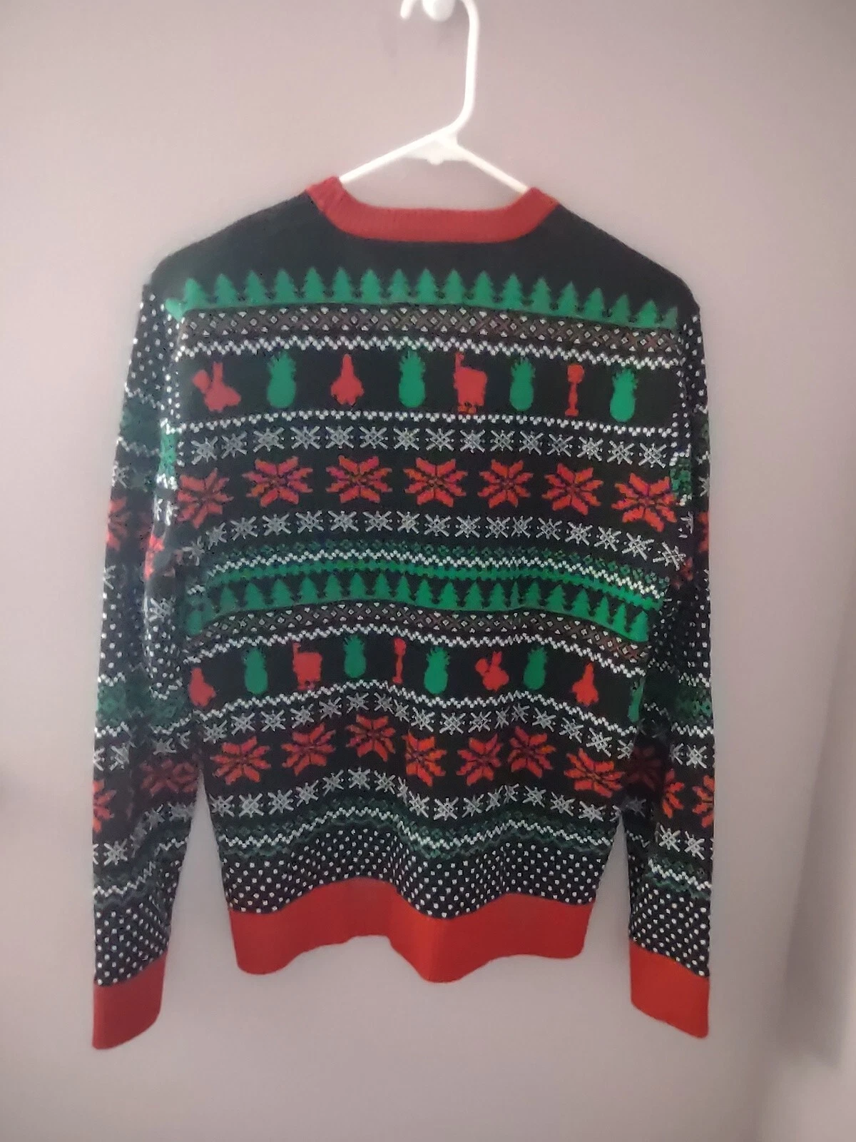 SpongeBob SquarePants Men's Small Patrick Star Knit Ugly Christmas Sweater Tree