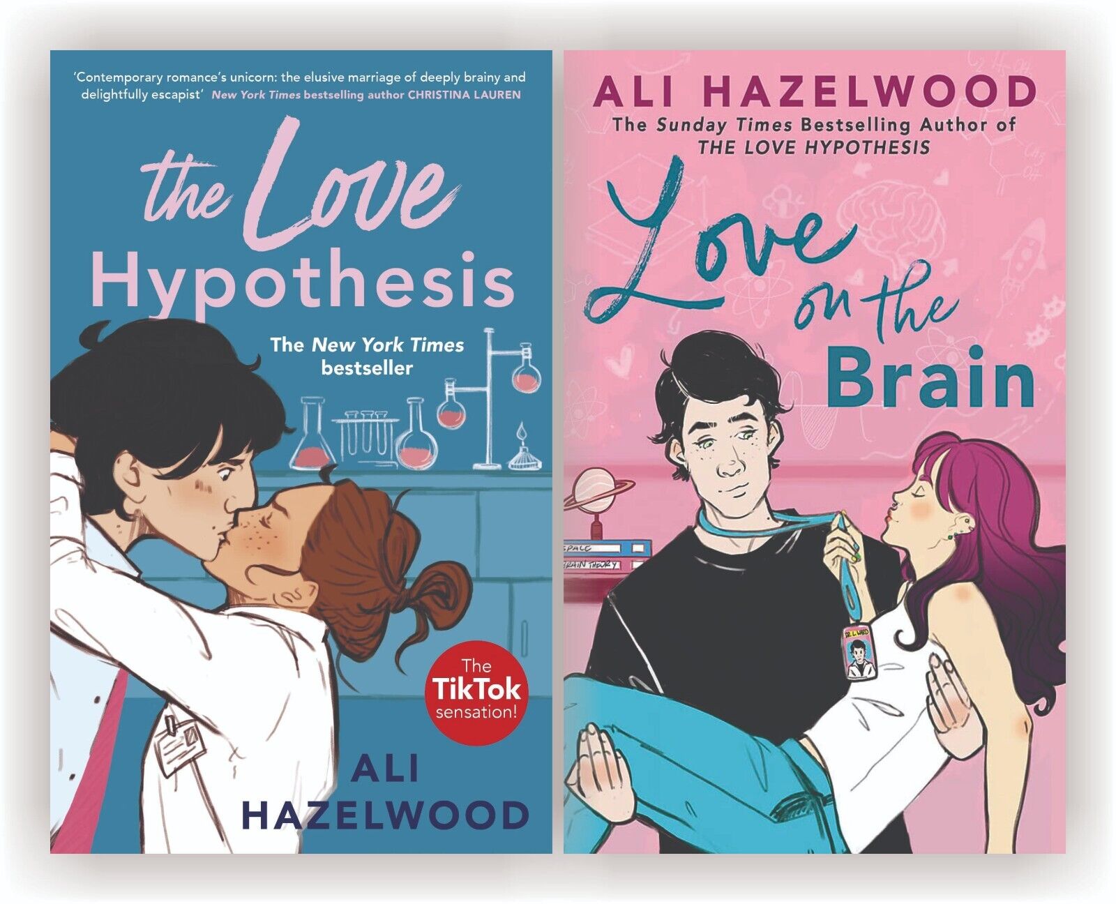 Ali Hazelwood 2 Books Set (Love Hypothesis, Love On the Brain) NEW Paperbck  2022