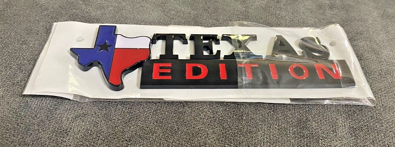 XL TEXAS EDITION Emblem Badge  Tailgate Universal Stick On