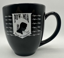 POW-MIA You Are Not Forgotten Remembrence Coffee Mug 16oz Great Condition