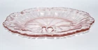 4 Pink 8" Depression Glass Salad Plates, Ruffled Edge Maybe Large IRIS Pattern??